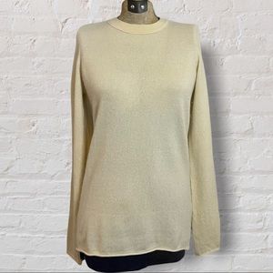 Vince | 100% Cashmere Crew Sweater | Cream | L